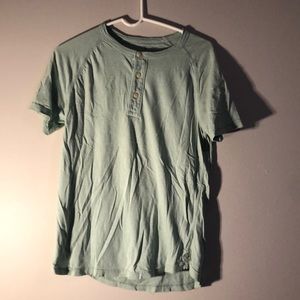 American Eagle Quarter Button T-Shirt (S)